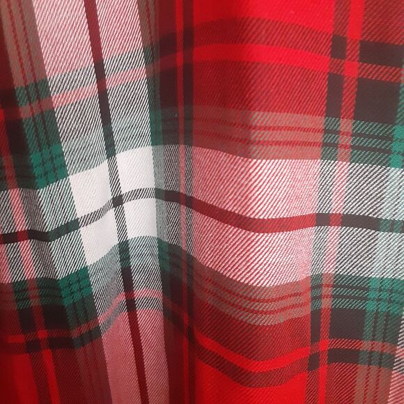 Cato NWT Tartan Plaid Tunic Sz 22/24W Tab Sleeve Versatile - Picture 6 of 8